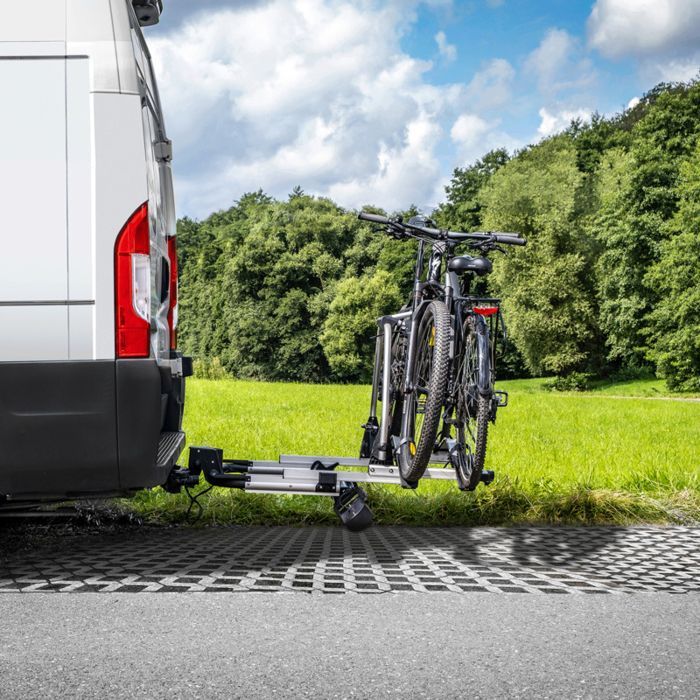 LAS SD260 bike rack for 2 bikes, specially designed for van swing doors - LAS