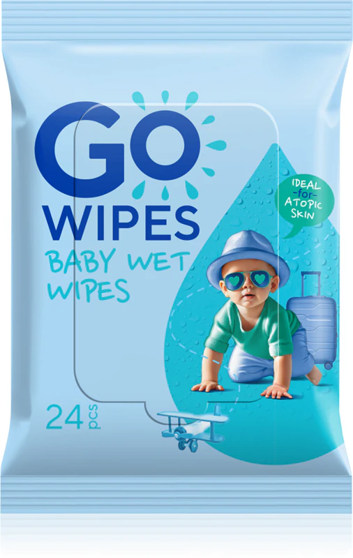 GoWipes Baby Lenços Umedecidos: Lenços umedecidos suaves para crianças com pele seca e atópica.
