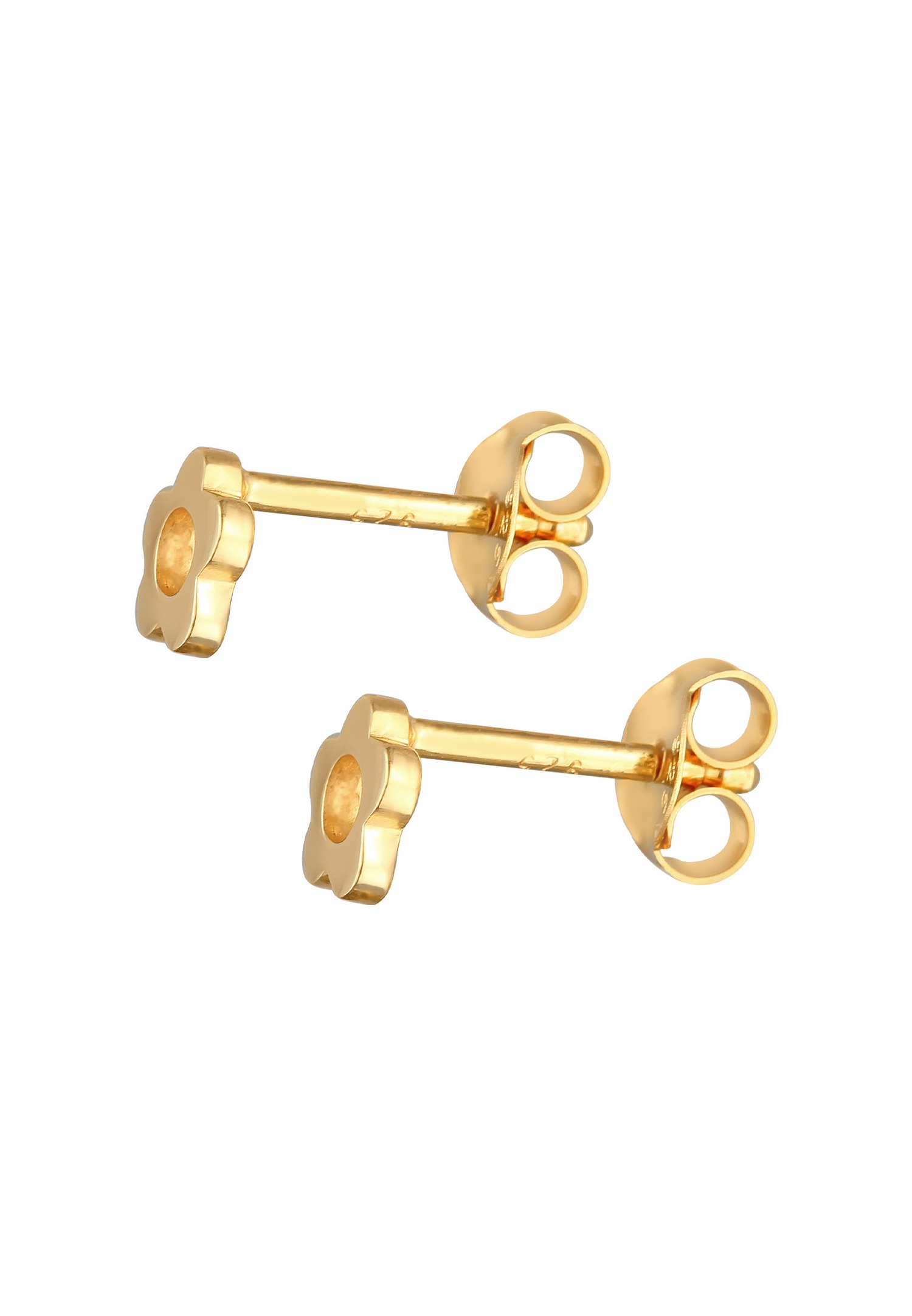 Elli Enfants clou d'oreille fleur découpée en argent 925 sterling