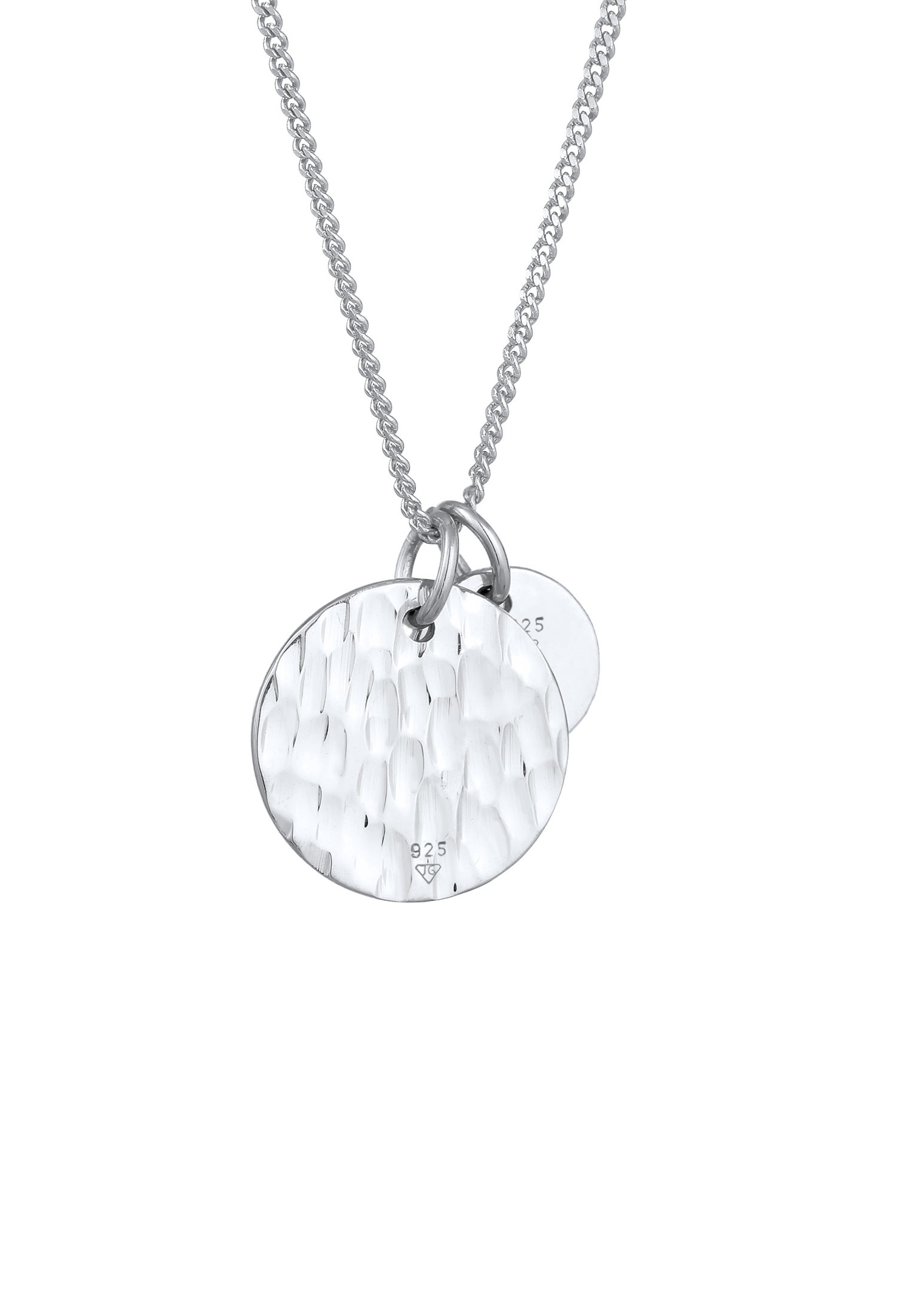 Elli Plaquettes Pendentifs Basic Géo Collier Femme - (925/1000) Argent