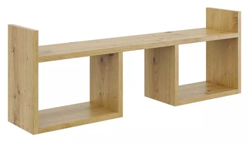 Skandynawska półka ścienna w kolorze dąb artisan - Luvon