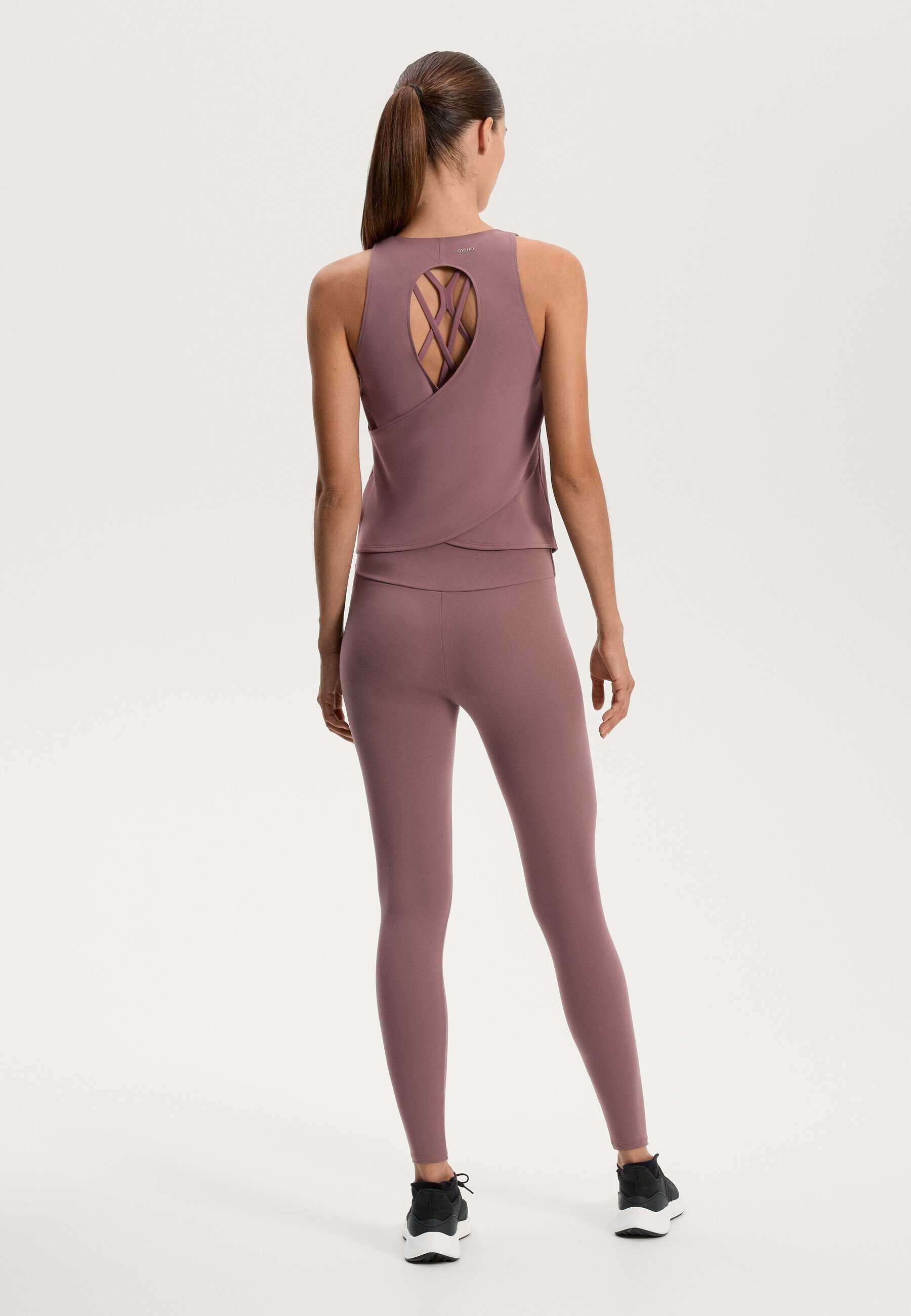 OYSHO CROSS-BACK COMFORTLUX - Bovenkant - gemêleerd bessenrood