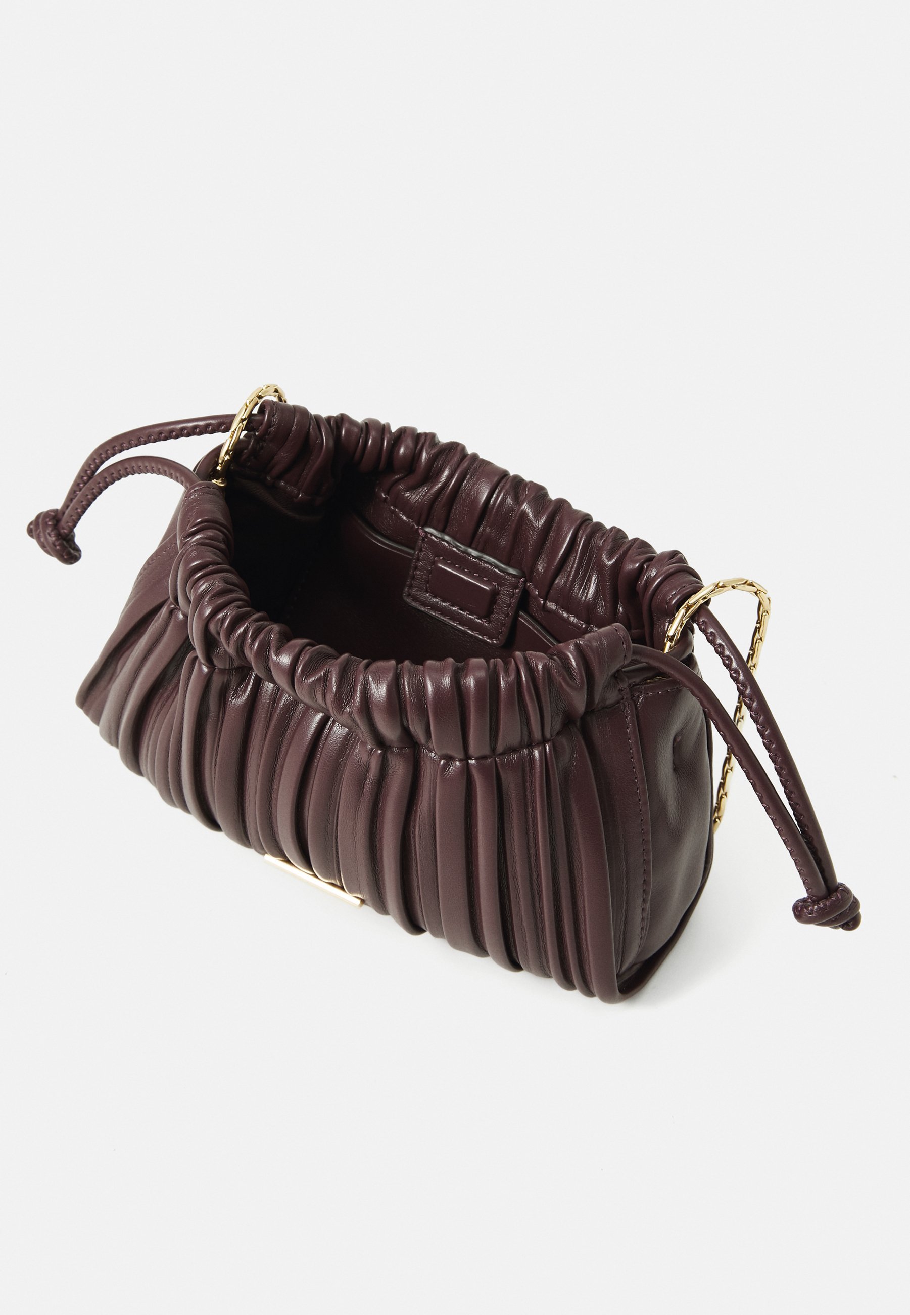 Calvin Klein DRAWSTRING PLISSE - Kabelka přes rameno - black