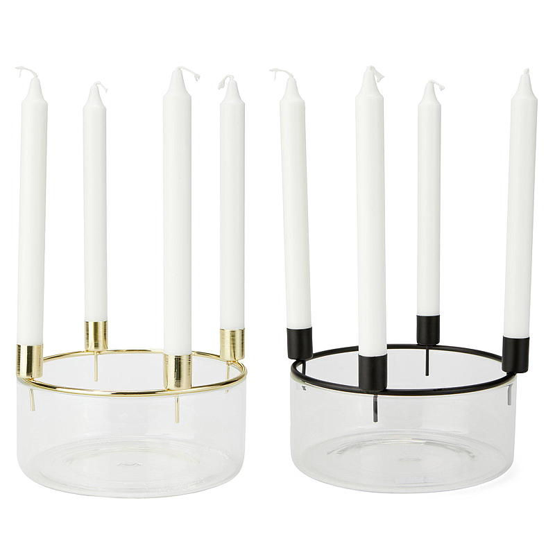 Hem Adventskrans ø 17 cm glas/metall