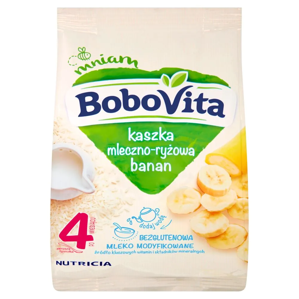 Bobovita Kaszka Mleczno-Ryżowa z Bananami