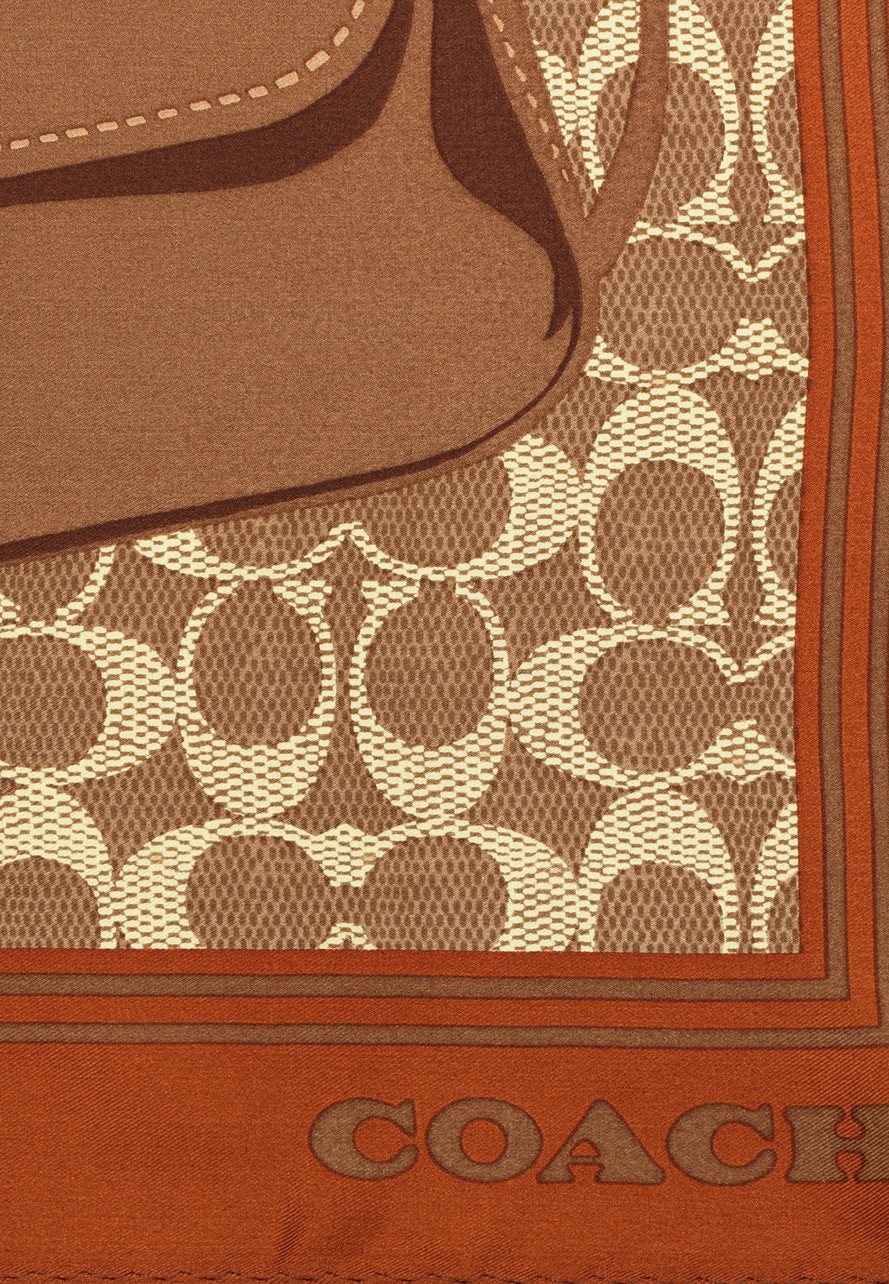 COACH TABBY SQUARE - Foulard - beige foncé