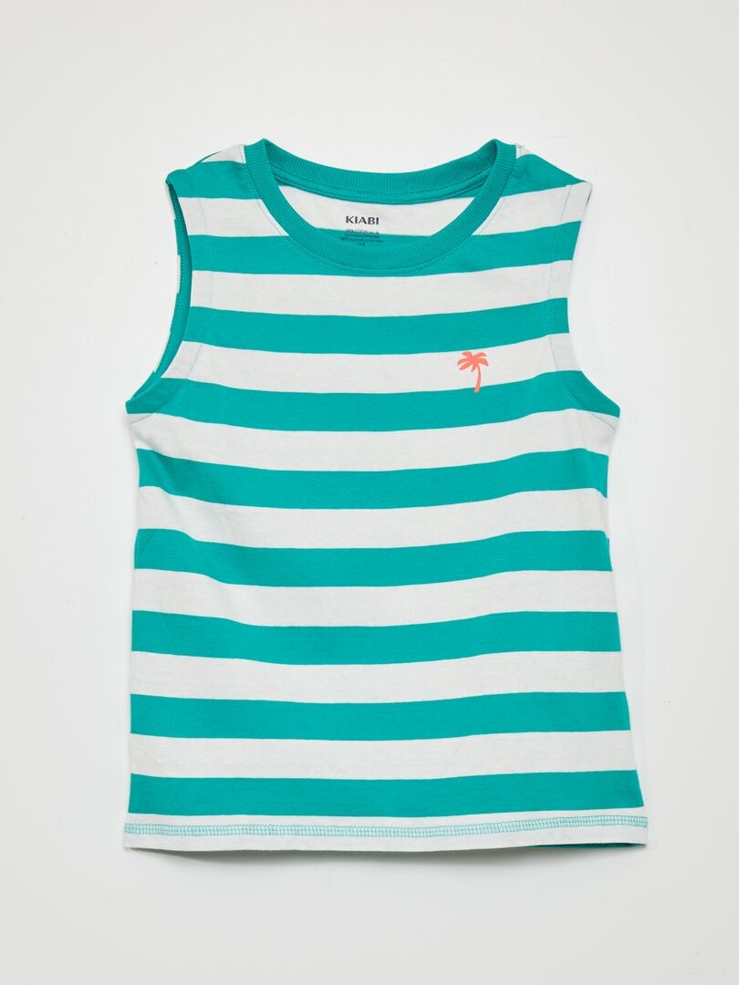 Jersey tanktop - WIT