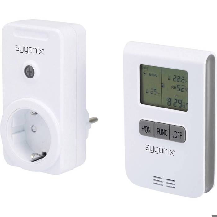 Heating control set - SYGONIX - RS2W - Wireless - 150m range - 3500W power