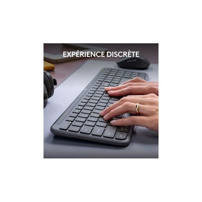 Keyboard and Mouse Combo - Wireless - Logitech - MK950 Signature - AZERTY - Graphite