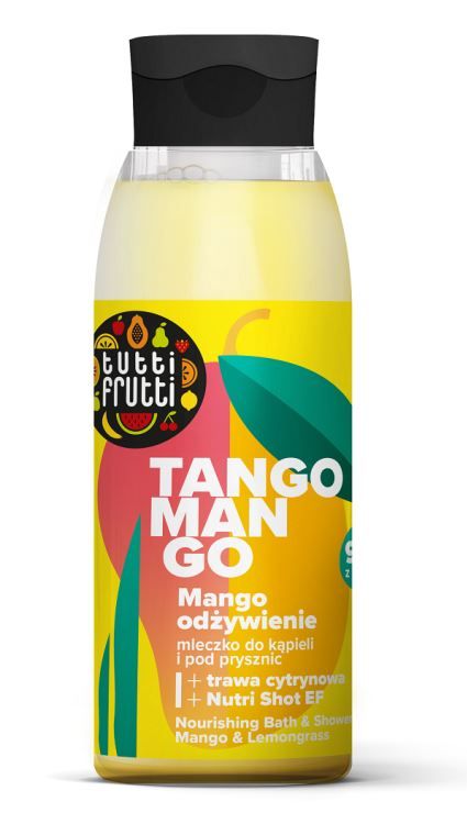 Tutti Frutti Tango Mango Nutri Shot negovalno mleko za kopel in prhanje z mangom in limonsko travo Mleko za telo in losjoni za telo