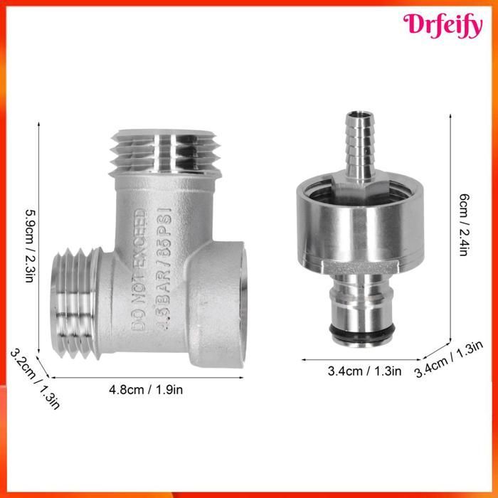 Adaptador de elaboración de cerveza Akozon, adaptador de carbonatación de cerveza, convertidor de elaboración de cerveza para electrodomésticos y refrescos.