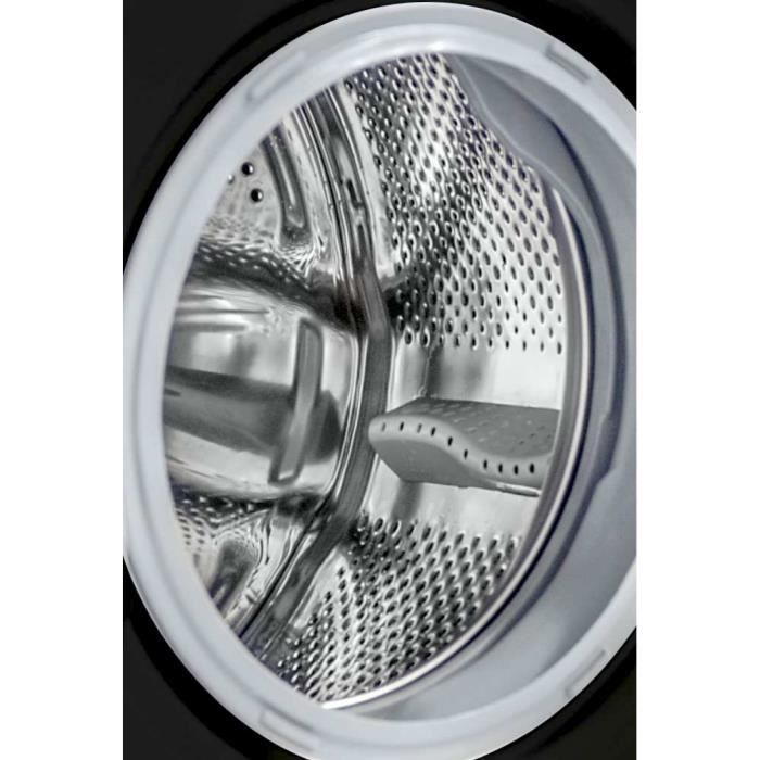 Lavadora de carga frontal CONTINENTAL EDISON CELL10140IBT - 10 kg - 59,6 cm de ancho - Clase energética A - 1400 rpm - Motor de inducción - Negro mate