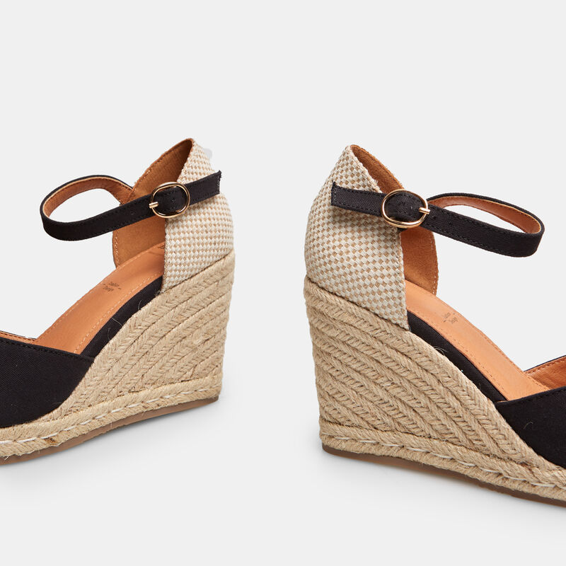 BATA espadrilles met sleehak van 8 cm voor dames
