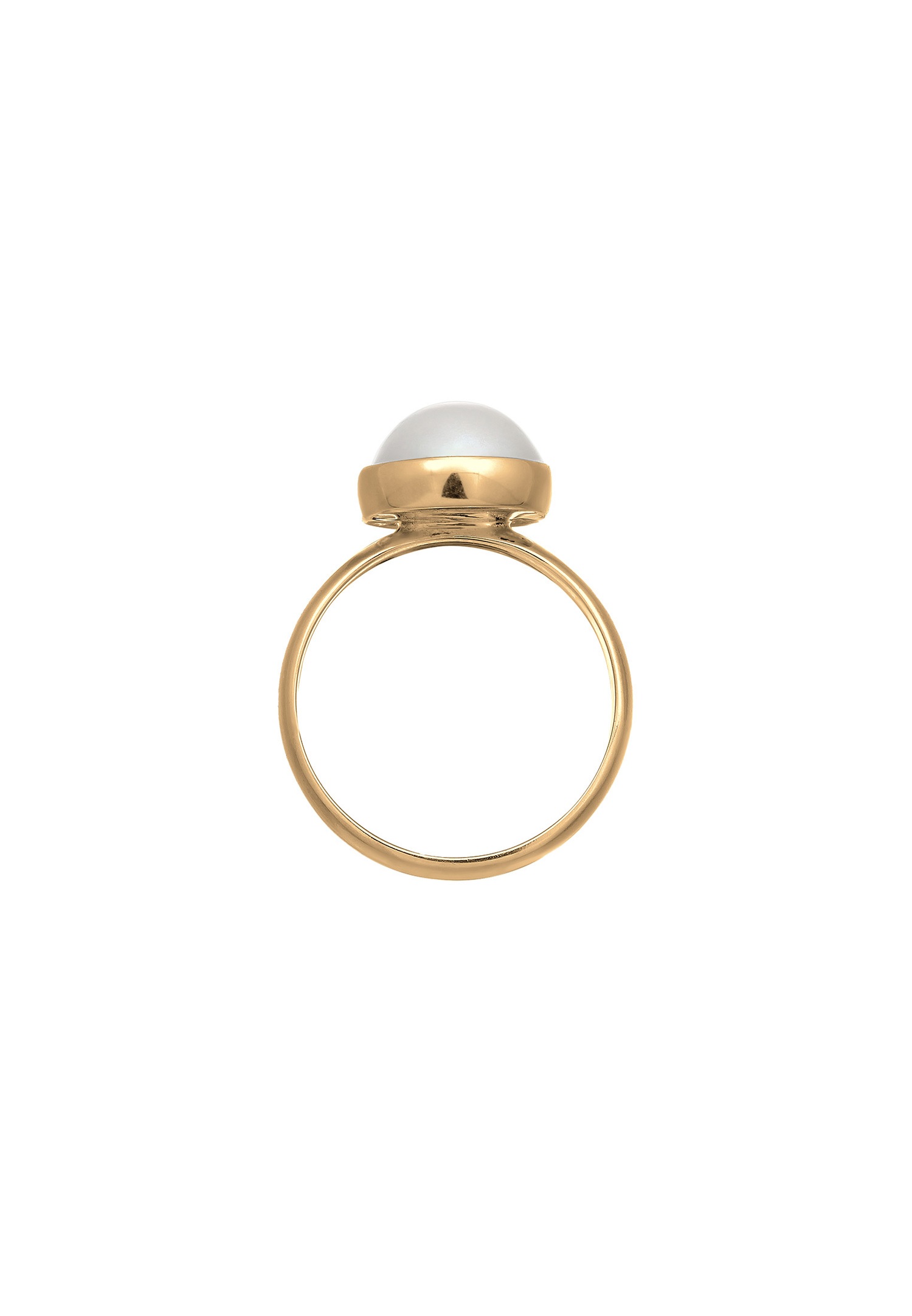 Nenalina Femmes Elégant Rond avec perle en argent sterling 925