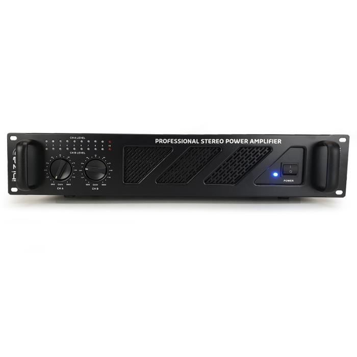 Amplificateur DJ de sonorisation - 2 x 240W - Ibiza Sound AMP300-MKII + câblages
