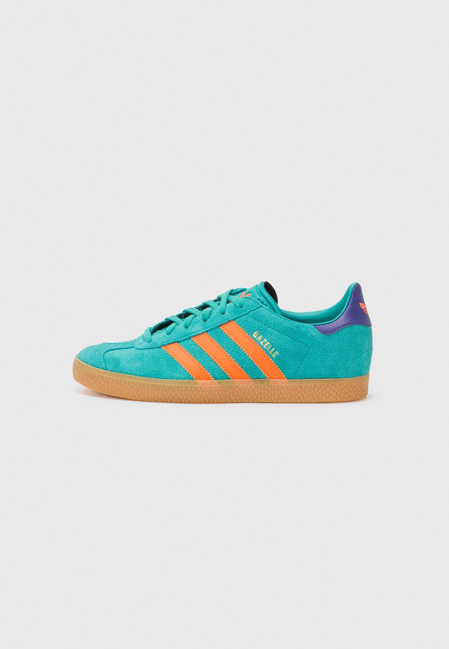 adidas Originals GAZELLE UNISEX - Joggesko - pure teal/impact orange/collegiate purple