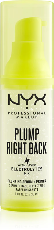 NYX Professional Makeup Plump Right Back Plump Serum und Primer – langanhaltende Make-up-Basis