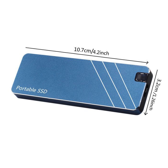 4TB Portable SSD External Hard Drive - Type-C3.1 Interface, Ultra-Thin Metal, Multi-System, Plug & Play - Red