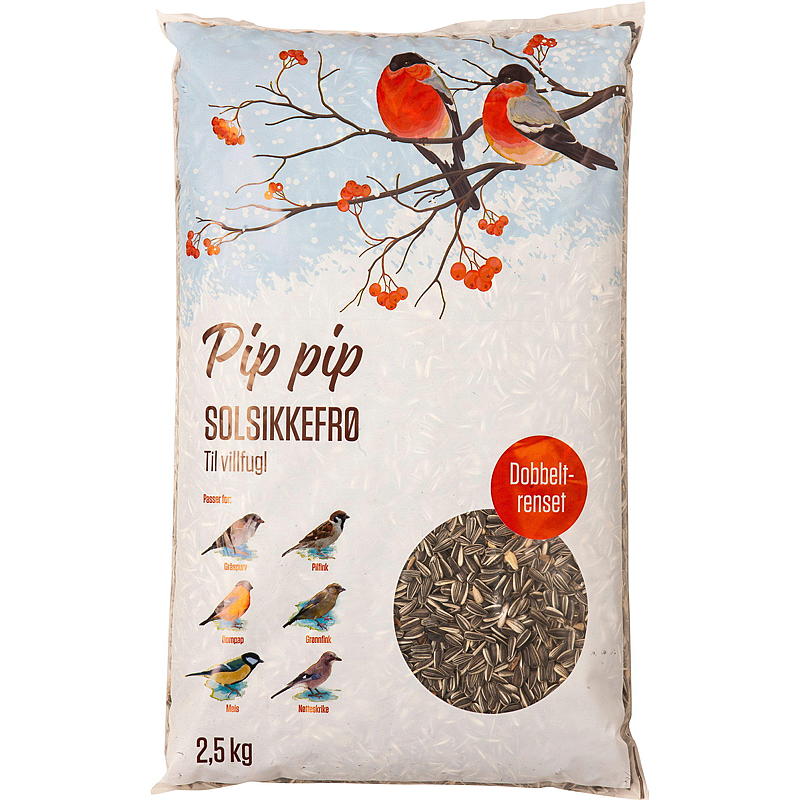 Pip-pip solsikkefrø 2,5 kg