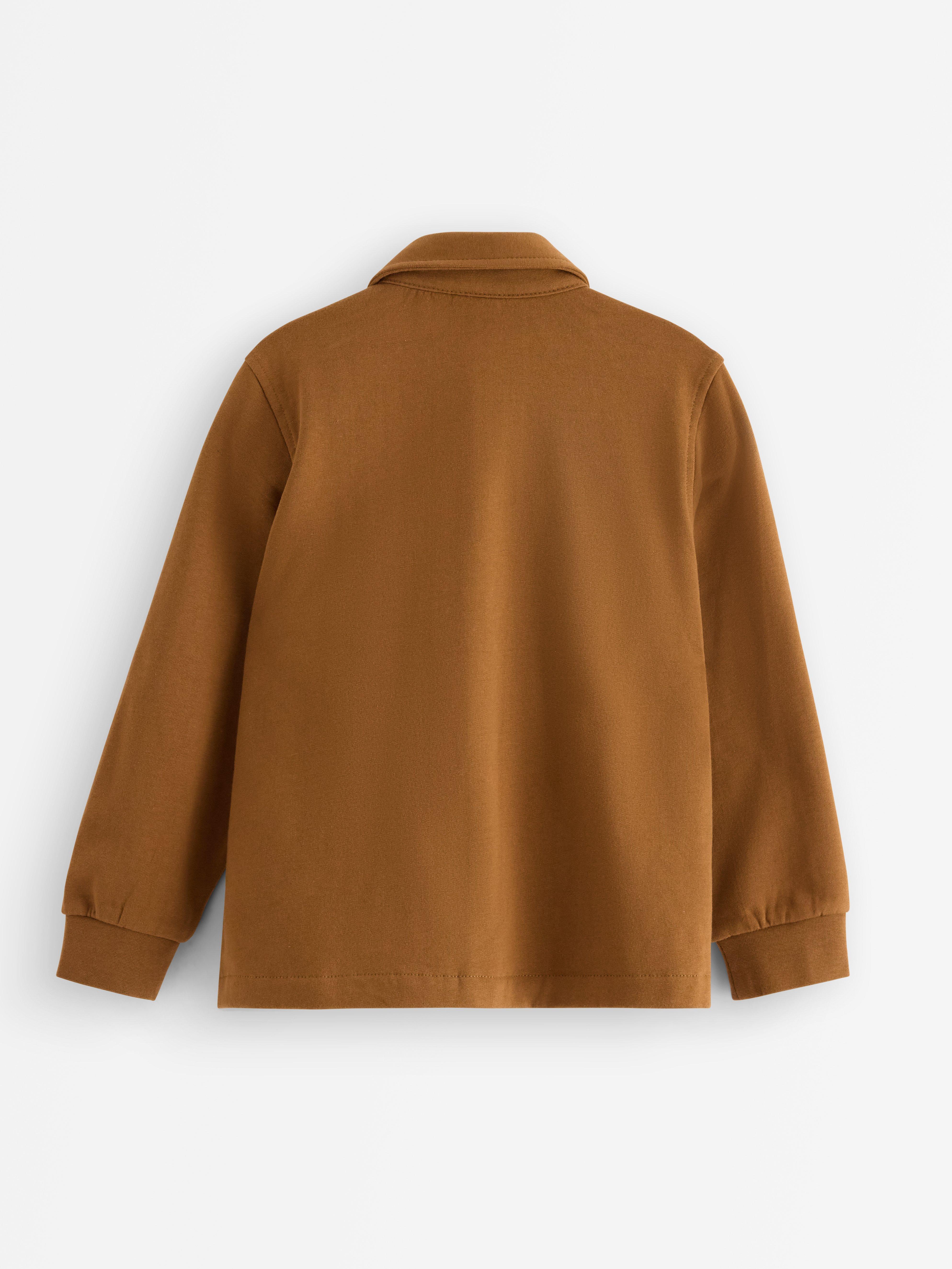 Sobrecamisa en trikå Marrón claro empolvado