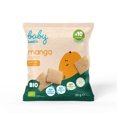 Baby Wells kramtukams skirti skrebučiai su mango skoniu 20g 20g