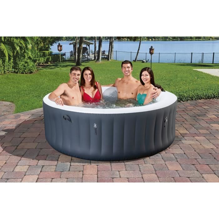 Lay-Z-Spa™ BAJA Round Inflatable Hot Tub - BESTWAY - 175 x 66 cm - 2 to 4 Persons - 120 Airjet™