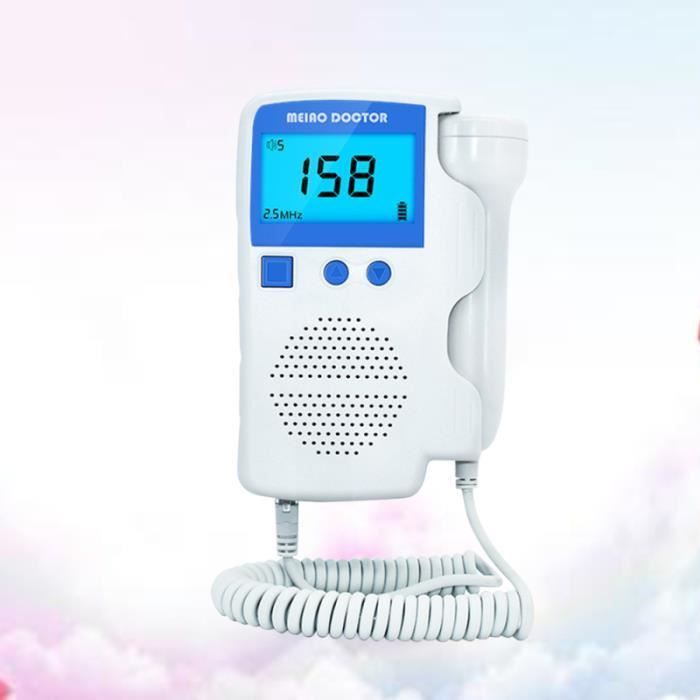 1 Pc affichage LCD Doppler foetal 3.0 MHZ moniteur cardiaque enceinte pour nourrisson   BABY PHONE - ECOUTE BEBE