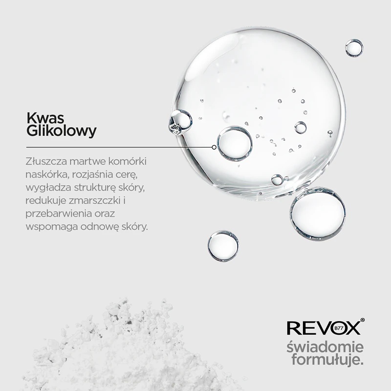 Revox B77 JUST izlīdzinošs un pīlinga sejas serums ar glikolskābi 20%