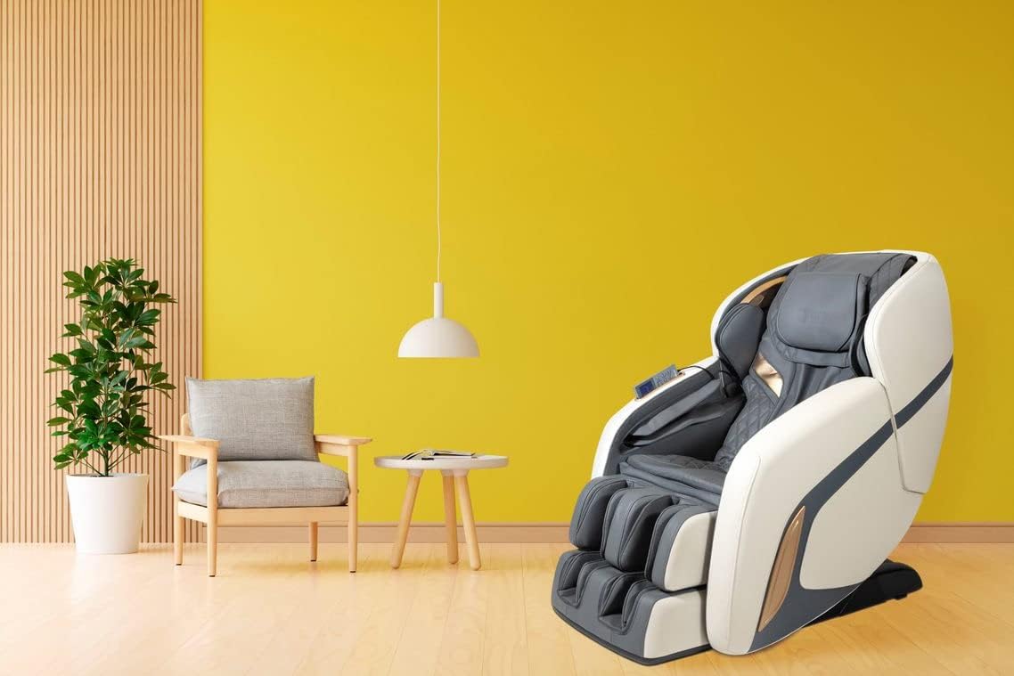GLOBÁLIS RELAX | KENSHO® Plus | Kékes-szürke masszázsfotel | 7 program | Légnyomásterápia, talpreflexológia, hát-termoterápia, gravitáció és nulla tér | 3D térhatású hangzás | Bluetooth