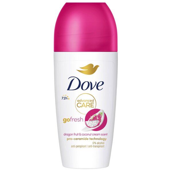 Deodorant antitranspirant cu rolă Dove Advanced Care Go Fresh Dragon Fruit & Coconut Cream<br>50ml