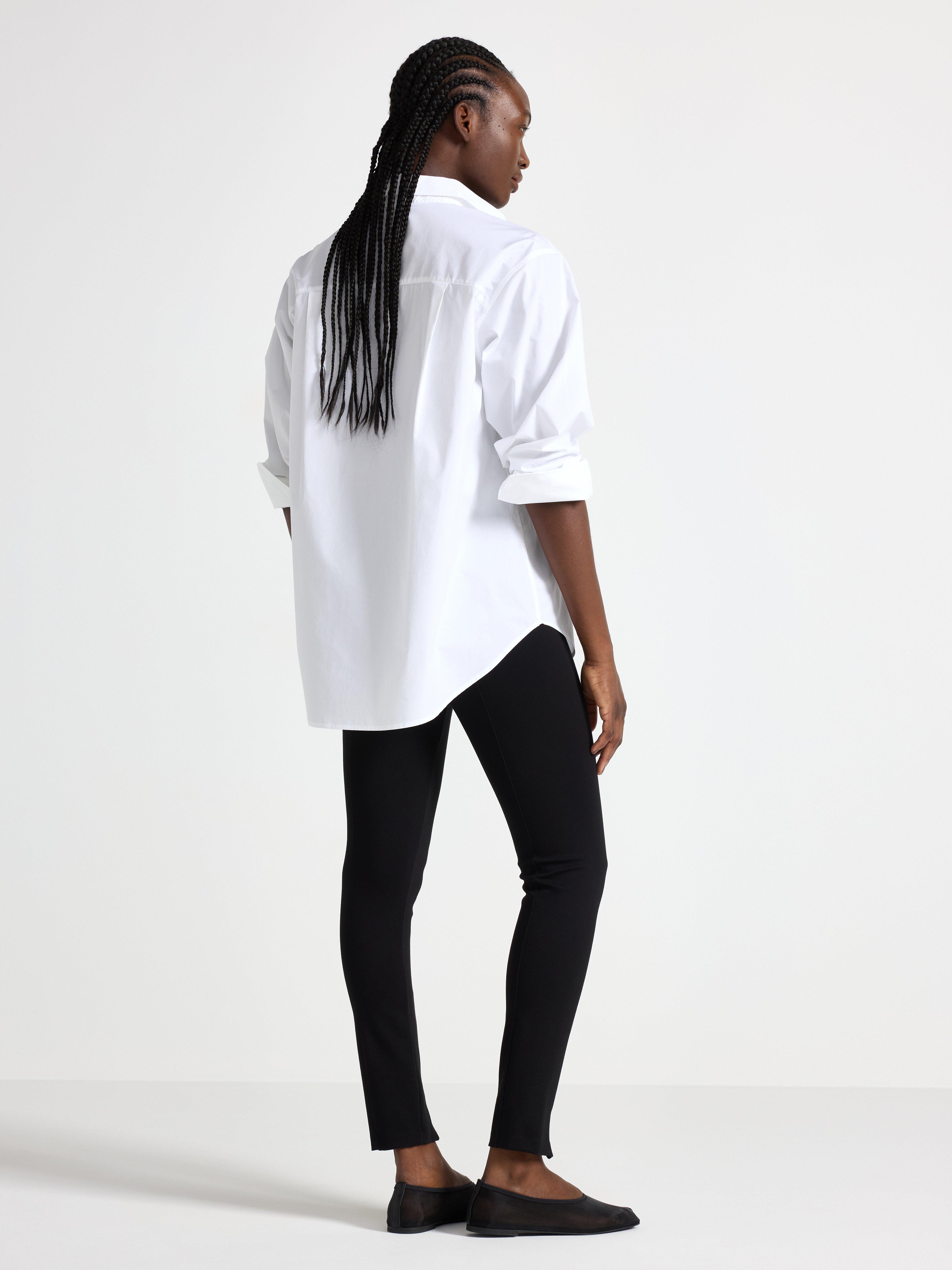 Leggings de punto de talle alto negros