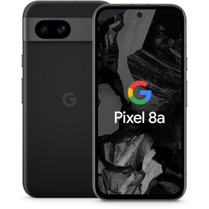 Smartphone Google Pixel 8A, 128 GB, negro, pantalla de 6,1