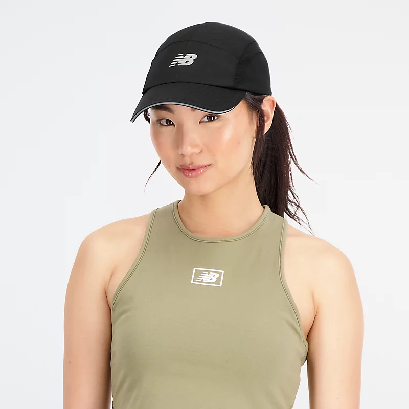 Unisex 5-panel sports cap - BLACK