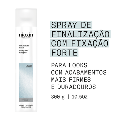 Nioxin Professionals Strong Hold Hairspray Density Defend Styling Spray 300ml