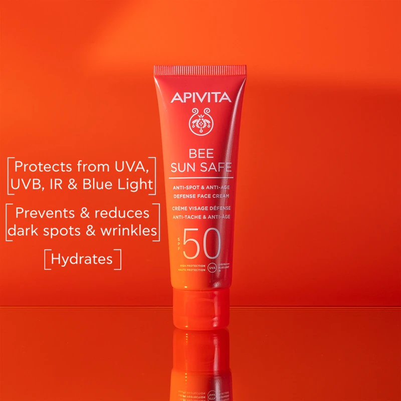 Апивита Би Сан Сејф крема за лице против бубуљица и старења SPF 50