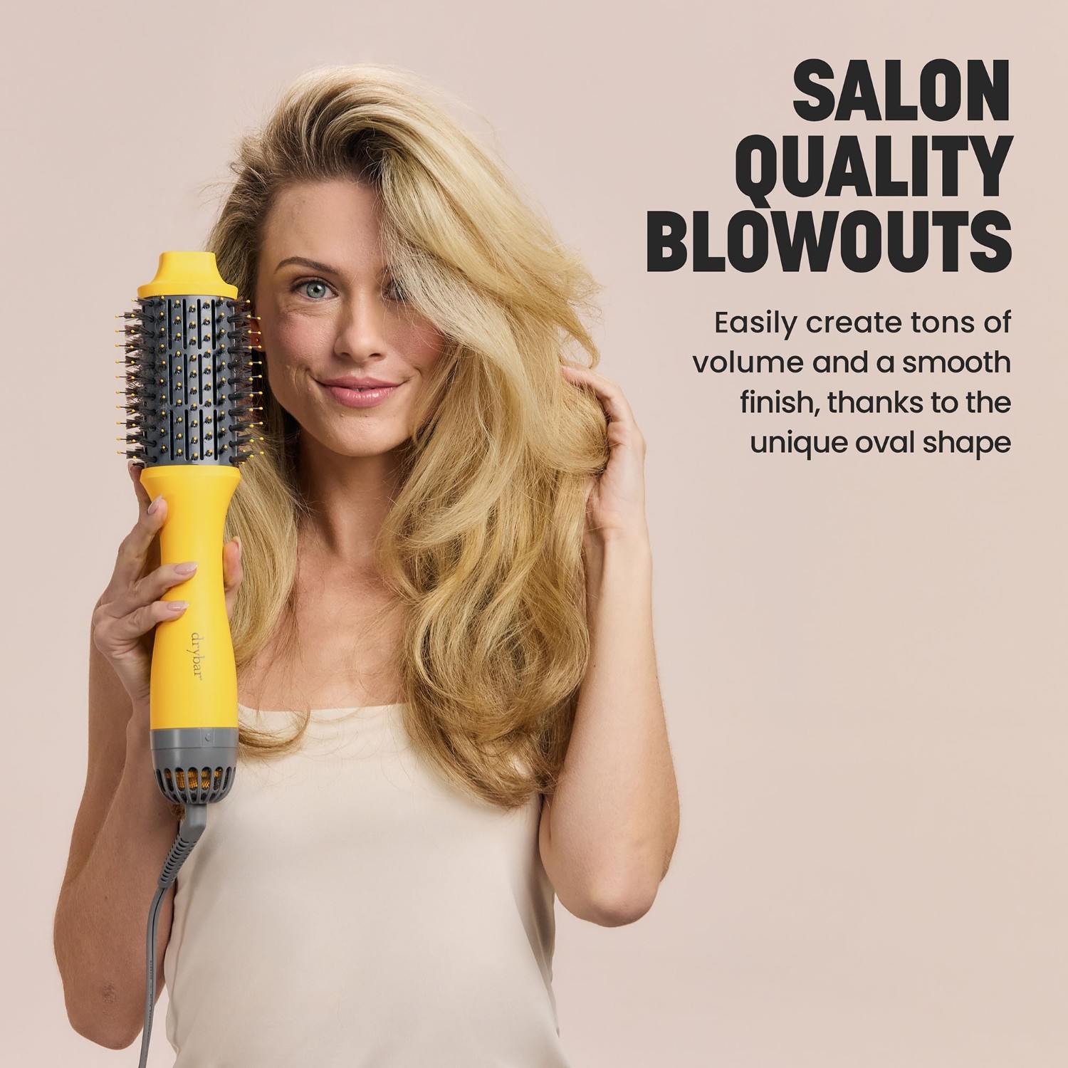 drybar četka za fen za kosu, ovalna četka za fen sa dvostrukim mlazom – 1 komad