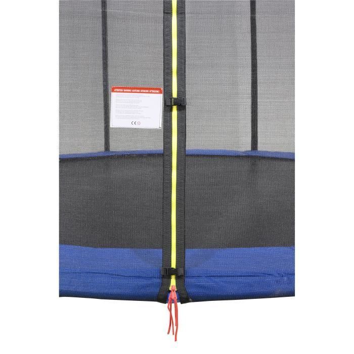 360cm Diameter Blue MAXI ECO Trampoline - KANGUI - With Net, Ladder, Protective Cover