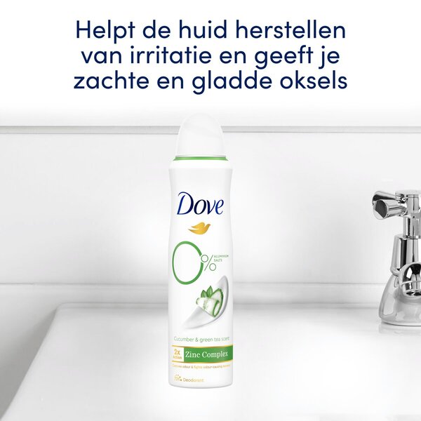 Dove Agurk og Grønn Te 0 % Aluminiumssalt Deodorant 150 ml