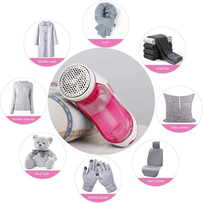 Rasoir Anti Bouloche - HYKJSIDE - Anti Bouloche Vetement de USB Rechargeable - Avec 2*Lame de Rechange,Brosse Vêtements Anti Poils