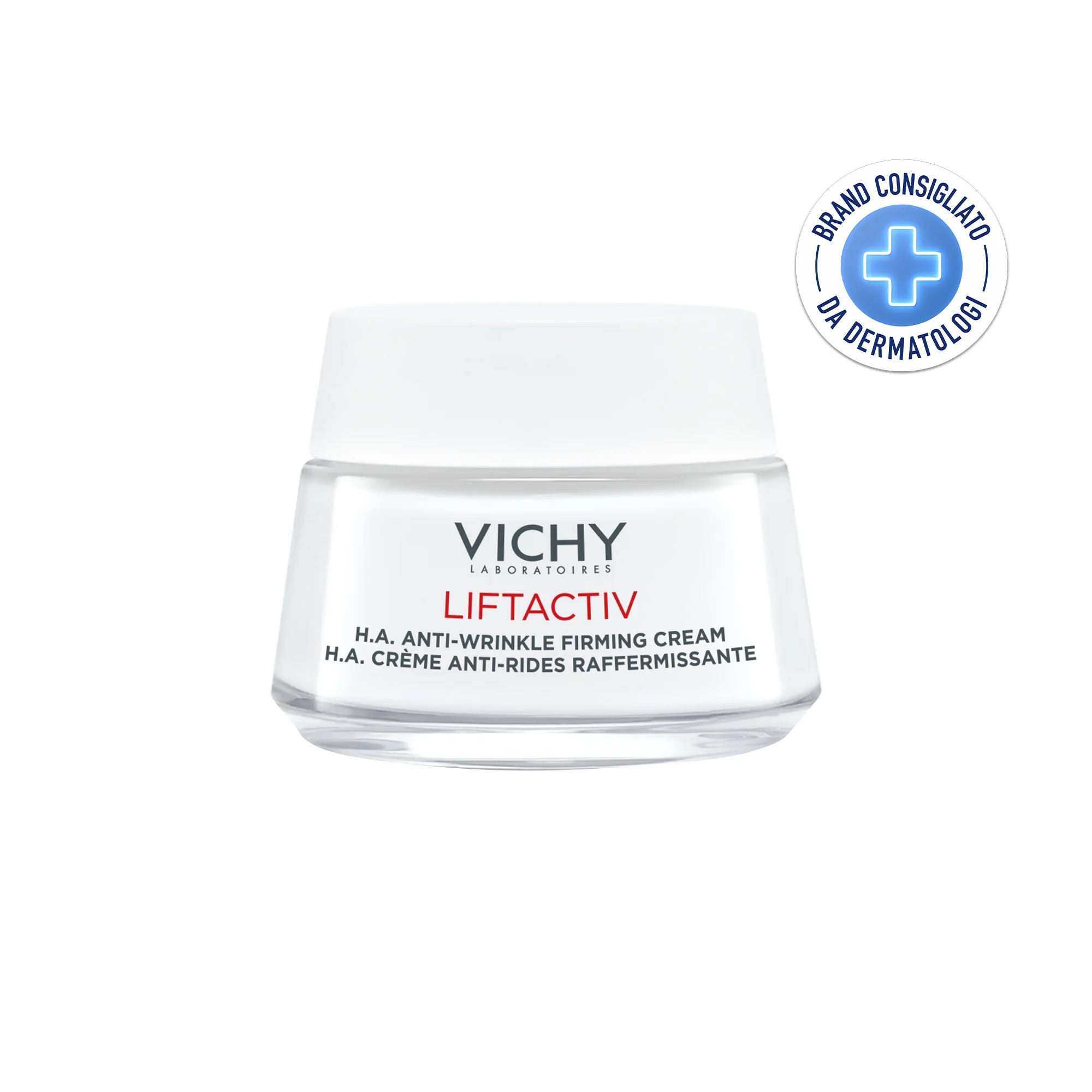 Creme VICHY Liftactiv HA para pele normal a mista 50 ml, firmador e antirrugas.