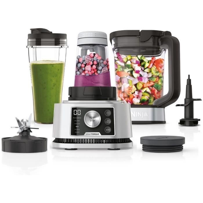 Frullatore Ninja 3 in 1 Foodi Power Nutri CB350EU - Programmi automatici - Caraffa da 2,1 l, ciotole da 700 ml e 400 ml - 1200 W