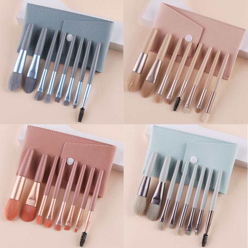 Ensemble de pinceaux de maquillage portables professionnels, outils cosmétiques, fard à paupières, fond de teint, poudre, cils, lèvres, ensemble de pinceaux de beauté