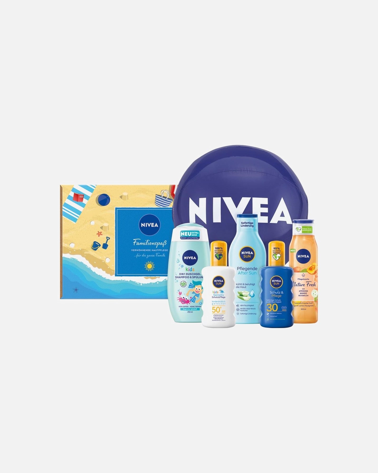 NIVEA сет за заштиту од сунца NIVEA Family Fun - 1 комад