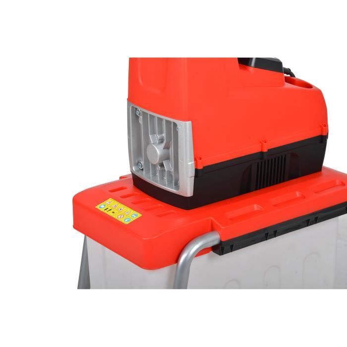 Trituratore da giardino - HECHT - 6285 XL - 2800 W - Contenitore di raccolta da 60 L - Capacità 44 mm