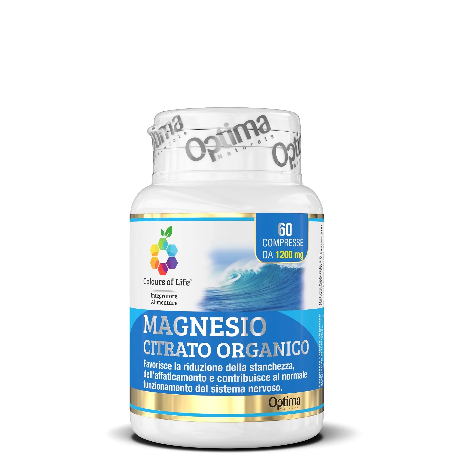 COLOURS OF LIFE Magnezijev citrat 60 tableta Dodatak prehrani s bojilima magnezijevog citrata