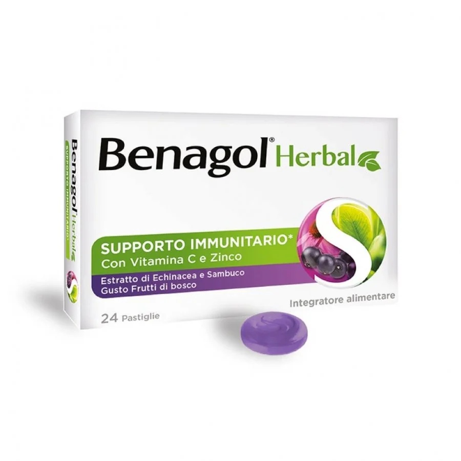 BENAGOL Benagol Herbal Bayas del Bosque 24 pastillas para la garganta