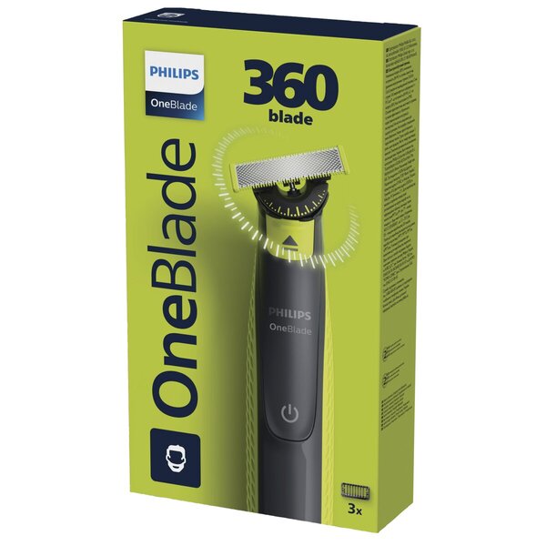 Philips OneBlade Face QP2724/23 Trimmer, Rakapparat och Styler<br>svart