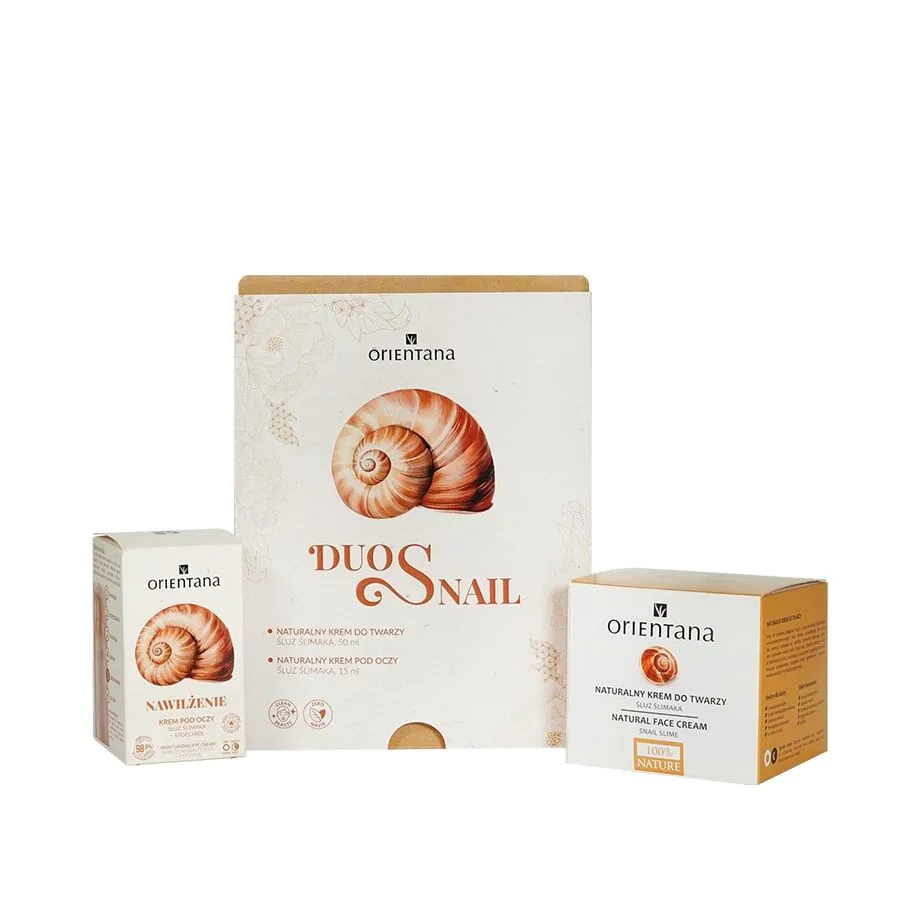 Orientana Duo Snail Krem do twarzy + Krem pod oczy