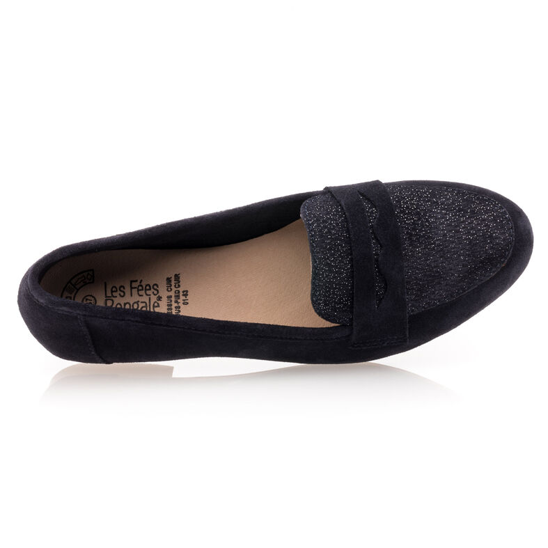 Naisten siniset loaferit/veneilykengät