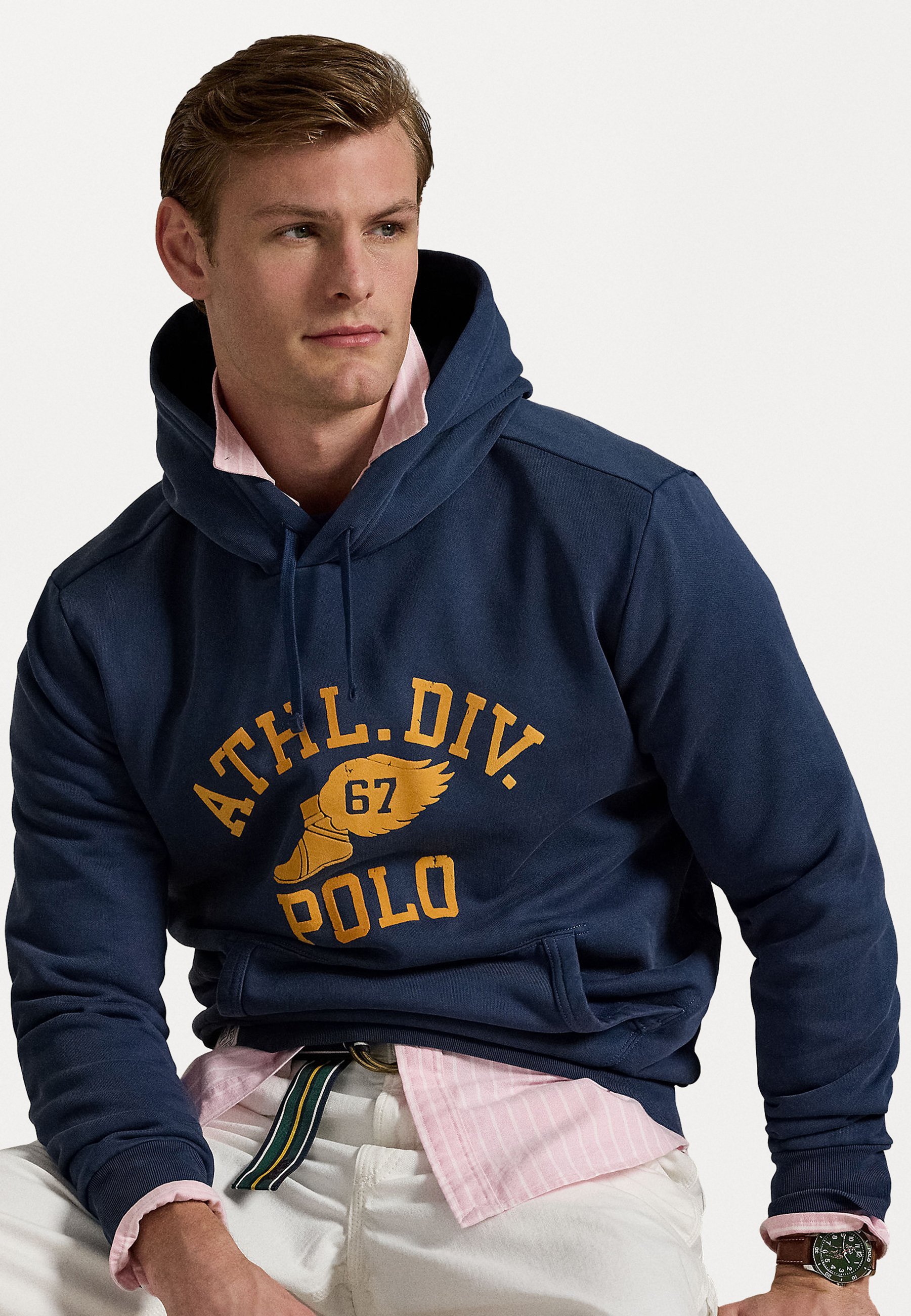 Sweat à capuche Polo Ralph Lauren avec logo - Bleu marine rustique